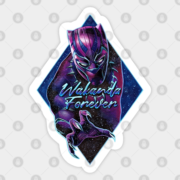 Wakanda Forever Sticker by Jomeeo